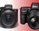 The Nikon Z8 and Sony A7R V are both high-resolution full-frame mirrorless cameras aiming for the same subset of the market. (Image source: Nikon / Sony - edited)