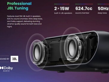 Equipped with a JBL sound system (image source: Yaber)
