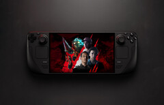 The discounted price will expire on November 03. Pictured: Steam Deck with the promo picture of the bundle. (Image source: Steam)