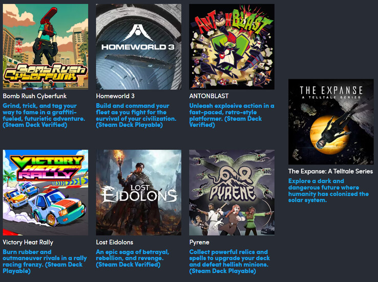 All the games included in the IGN Gamescom 2025 bundle (Image source: Humble Bundle - edited)