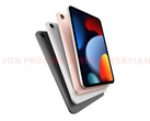 An iPad Mini 6 render. (Source: FrontPageTech)