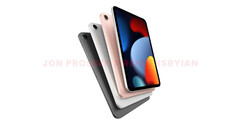 An iPad Mini 6 render. (Source: FrontPageTech)