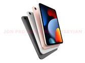 An iPad Mini 6 render. (Source: FrontPageTech)