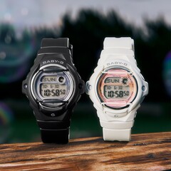 The Casio Baby-G BG-169GD-1 and the BG-169GD-7 (left to right)