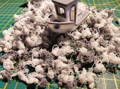 Printing with a single nozzle generates a large amount of waste