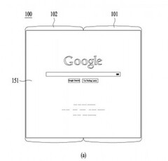LG's concept as seen in the patent filing, unfolded. (Source: GSM Info)