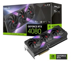 PNY GeForce RTX 4080 16GB XLR8 Gaming VERTO EPIC-X RGB triple fan video card (Source: PNY)