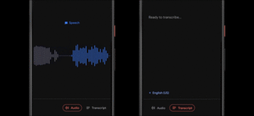 Pixel 4 On-device audio transcription. (Source: Google)
