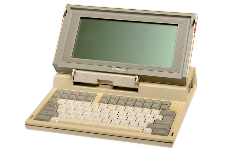 The Toshiba T1100 was the first PC-based laptop, launching in 1985. (Image: Toshiba)