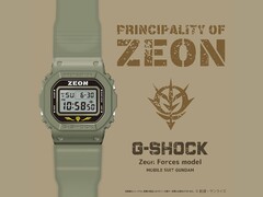 The Casio G SHOCK x GUNDAM Principality of Zeon Model. (Image source: Gundam Fanclub)
