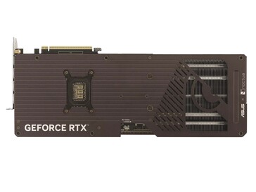 Asus GeForce RTX 5080 16GB GDDR7 Noctua OC Edition backplate. (Image source: Asus)
