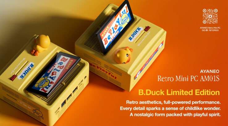 The Ayaneo AM01S will also be available in a B.Duck Limited Edition colour option. (Image source: Ayaneo)