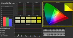 CalMAN - Color saturation (calibrated)