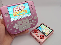 The modded iPhone 4S (left) alongside a GKD Pixel 2 (right). (Image source: u/Retr0ddicted via r/SBCGaming)