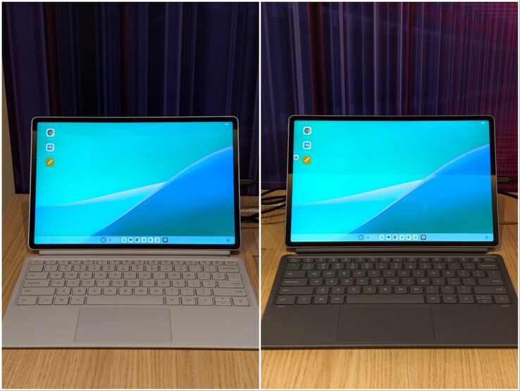 Lenovo Idea Tab Pro Gen 2 in Luna Grey and Cloud Grey colors.