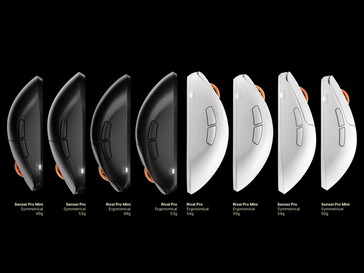 Different sizes and weights.
