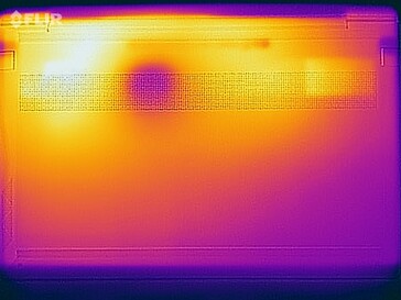 Surface temperatures stress test (bottom side)