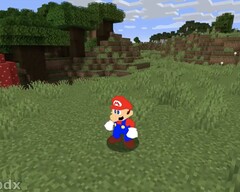 A Minecraft mod runs the engine of the classic Super Mario 64 Jump 'n' Run (Image: pdxdylan)
