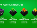 Razer makes a handy dandy visual guide to its family of mechanical switches (Source: Razer)