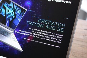 Acer Predator Triton 300 SE specs (image via Acer)