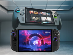 Asus ROG Xbox Ally X sits above the Lenovo Legion Go 2 (Image source: Xbox Gaming, Lenovo with edits)