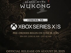Black Myth: Wukong Xbox Series X and Series S release announcement. (Image source: Black Myth: Wukong on X)