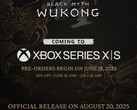 Black Myth: Wukong Xbox Series X and Series S release announcement. (Image source: Black Myth: Wukong on X)