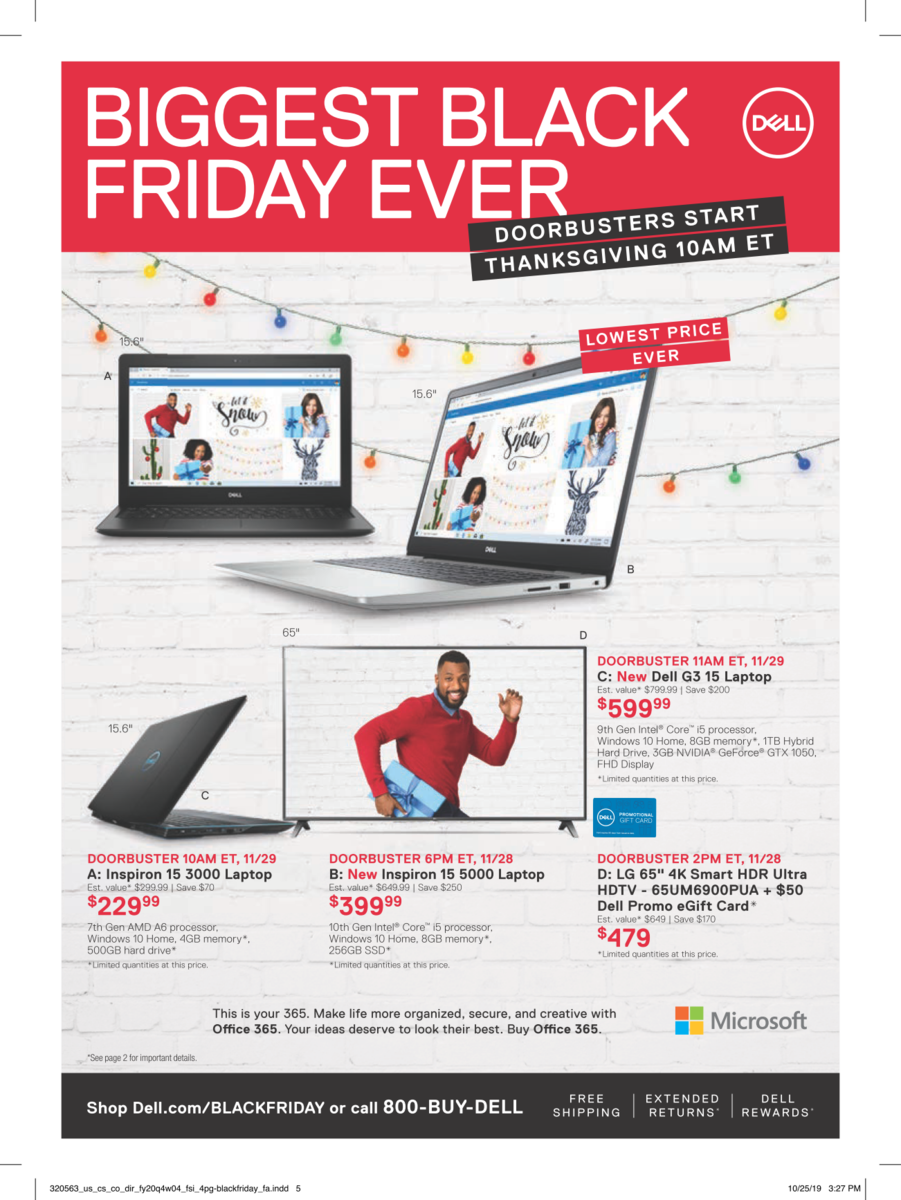 Dell Black Friday deals starting today XPS 13 for 799, 24inch 144 Hz