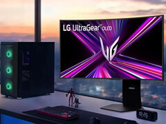 The UltraGear OLED 45GX900A has an 800R curvature with a 21:9 aspect ratio. (Image source: LG)