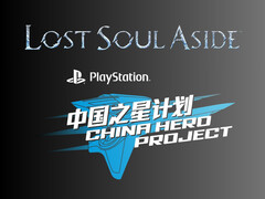 Lost Soul Aside and PlayStation China Hero Project logos are shown (Image source: Sony PlayStation YouTube with edits)