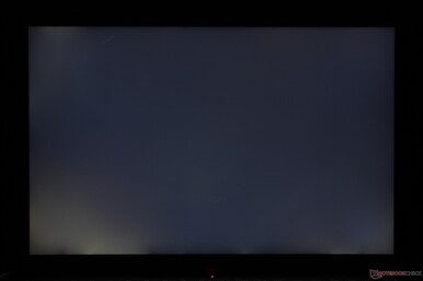 Heavy uneven backlight bleeding on our test unit