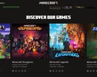 Official Minecraft website today (Source: Own)