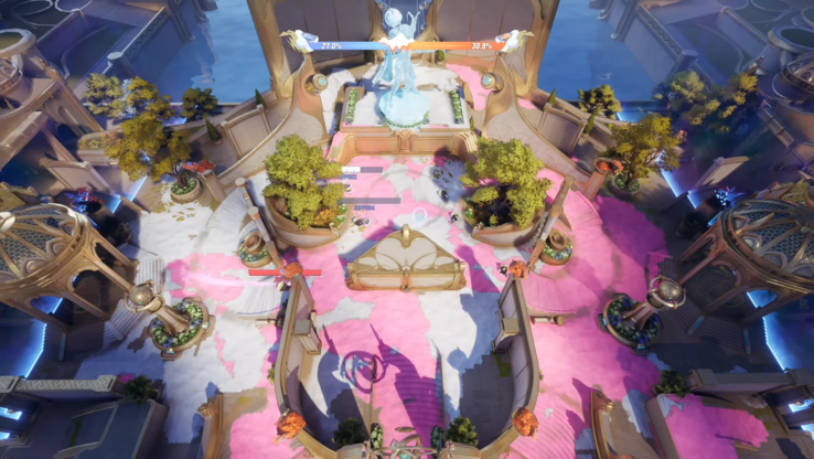 Jeff’s Winter Splash Festival is a new, casual holiday-themed game mode. (Image source: Marvel Rivals)