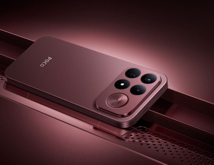 The POCO F9 Ultra in Dark Cherry.