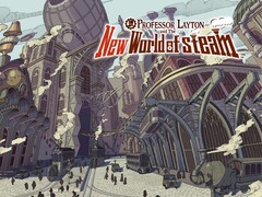 Official image of the game Professor Layton and the New World of Steam. (Image source: Nintendo)