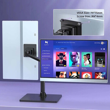 The portable 15-inch monitor is compatible with VESA mounts