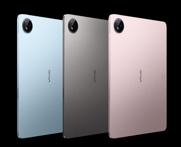 Vivo offers the Pad5 in three colour options at launch. (Image source: Vivo)