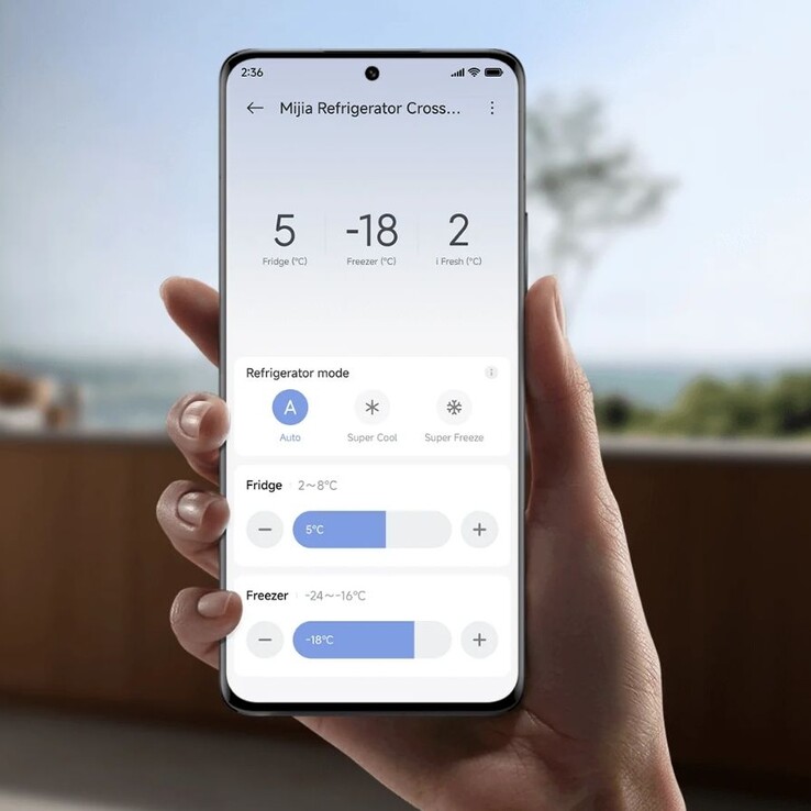 Xiaomi’s new Mijia Refrigerator Cross Door 502L can be controlled via the brand's app (pictured). (Image source: Xiaomi)