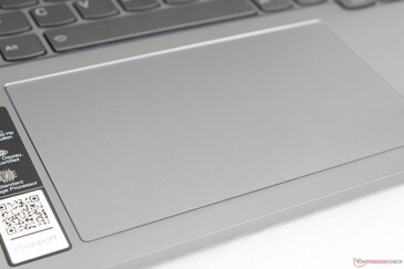 Smooth clickpad with a loud and sharp click when pressed