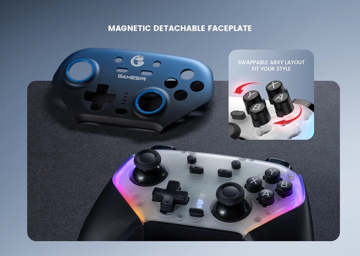 The faceplate is interchangeable. (Image source: GameSir)