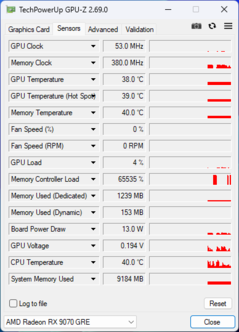 GPU-Z: Sapphire Pulse AMD Radeon RX 9070 GRE OC