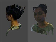Scanned human model with color map