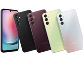 Samsung will sell the Galaxy A24 in four colours, but not necessarily in all markets. (Image source: Samsung)