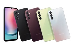 Samsung will sell the Galaxy A24 in four colours, but not necessarily in all markets. (Image source: Samsung)