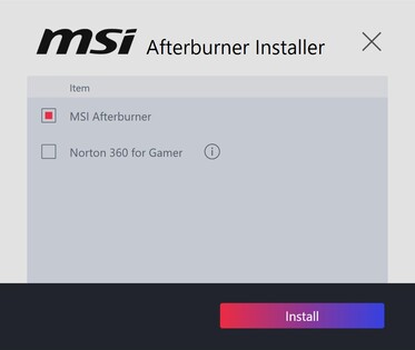 MSI Afterburner setup