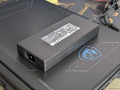 The MSI laptop can draw as much as 250 W when gamign even though the AC adapter itself is rated for only 240 W
