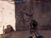 An in-game sketch of Dragon ball Z's Vegeta in Battlefield 6 (image source: Reddit)