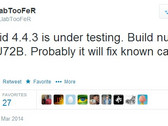 Android 4.4.3 KitKat Twitter leak