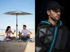 Anker has unveiled the Solix Solar Umbrella and Solix Solar Cloak. (Image source: Anker)