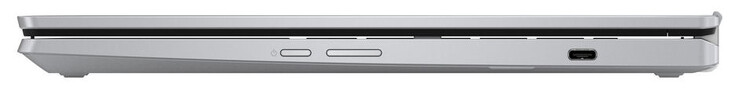 Right side: Power button, volume rocker, USB 3.2 Gen 1 (USB-C; Power Delivery, DisplayPort)